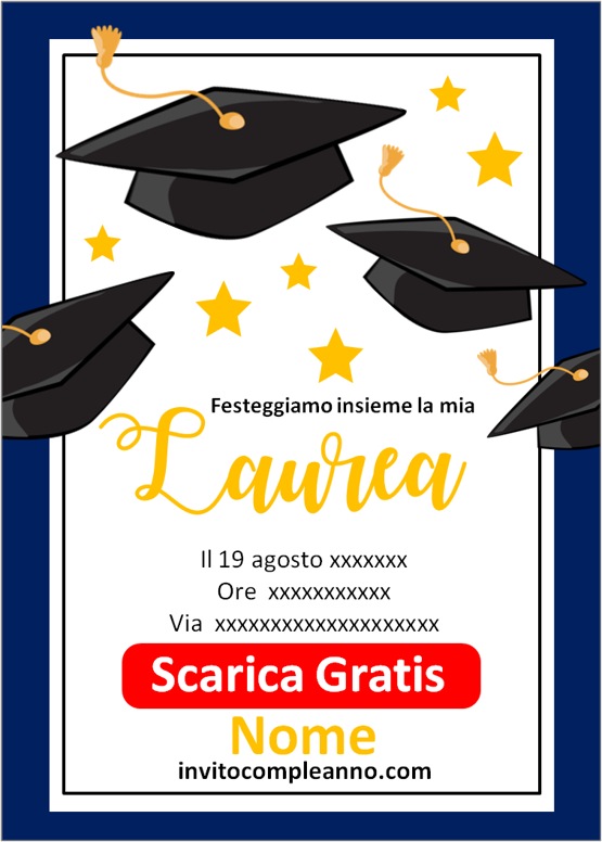 inviti festa di laurea online