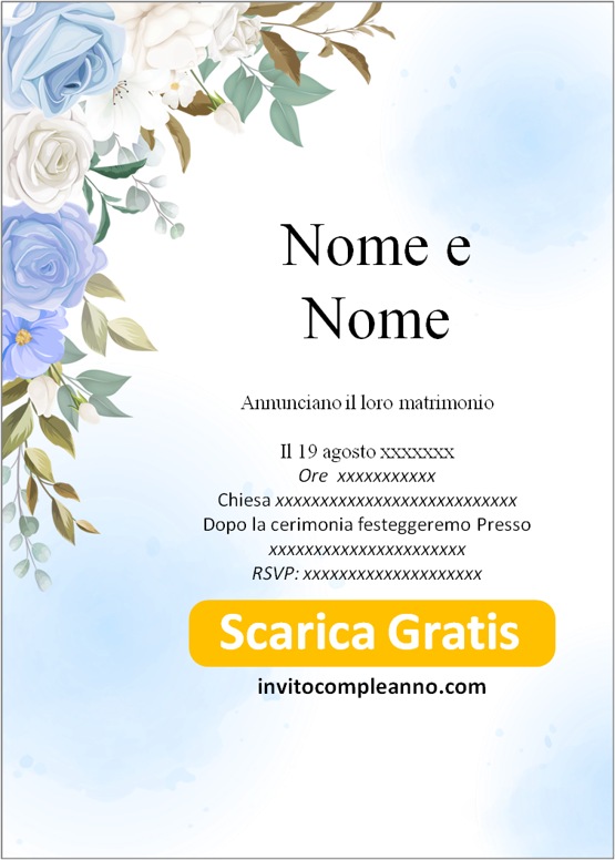 inviti di nozze online gratis