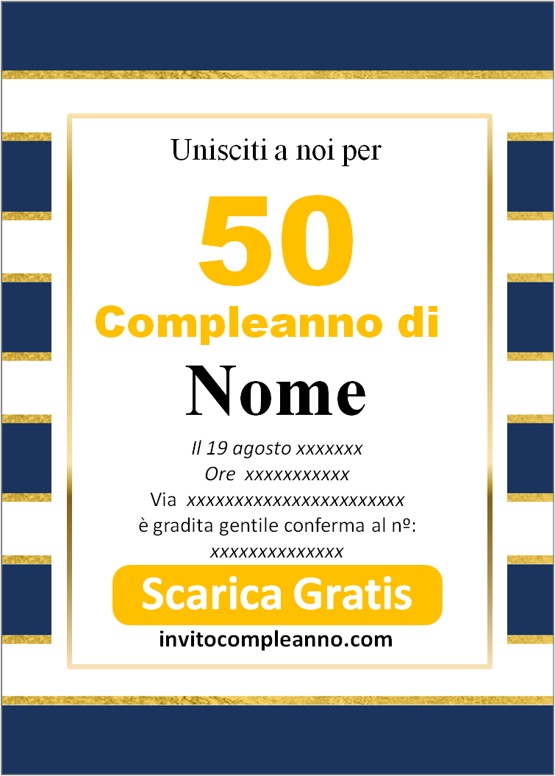 Invito 50 anni