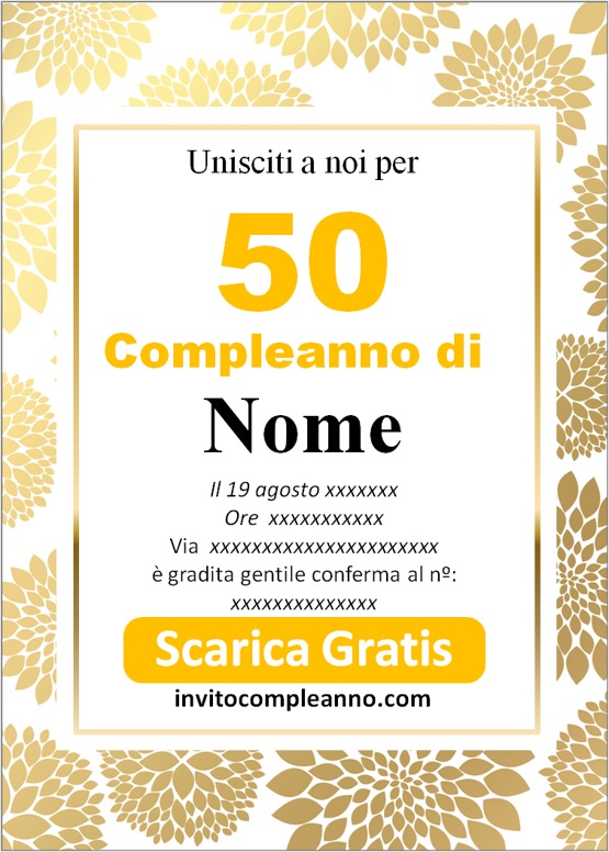Striscione Per 50° Compleanno "Awesome Since 1970" Con Brillantini Dorati | Già Assembrato | Decorazione Festa