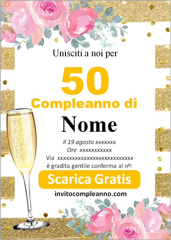 Inviti di compleanno donne 40 anni  Inviti di compleanno, 40 anni,  Compleanno