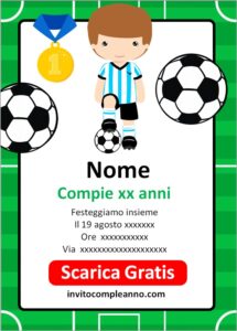 Kit Festa Calcio Bambini - 60 Pezzi Compleanno Tema Football