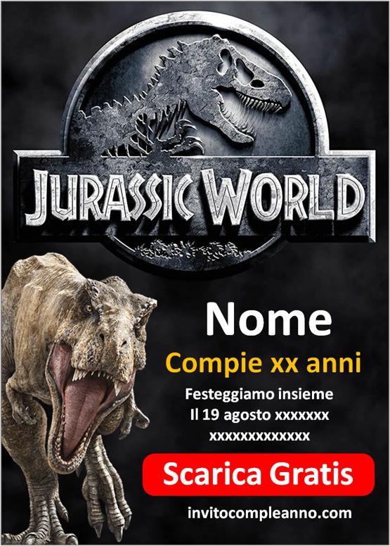 inviti jurassic world