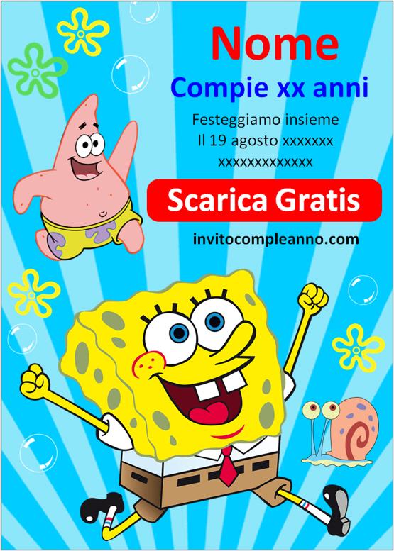 spongebob compleanno