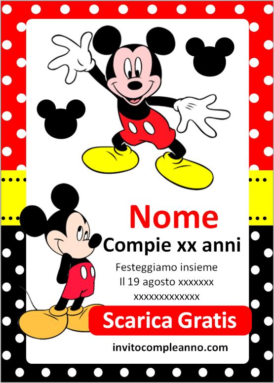 inviti Topolino