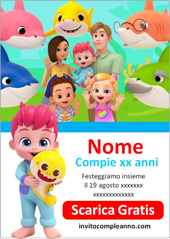 Biglietti invito Bebefinn