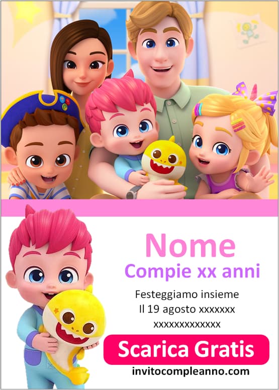 Template inviti Bebefinn