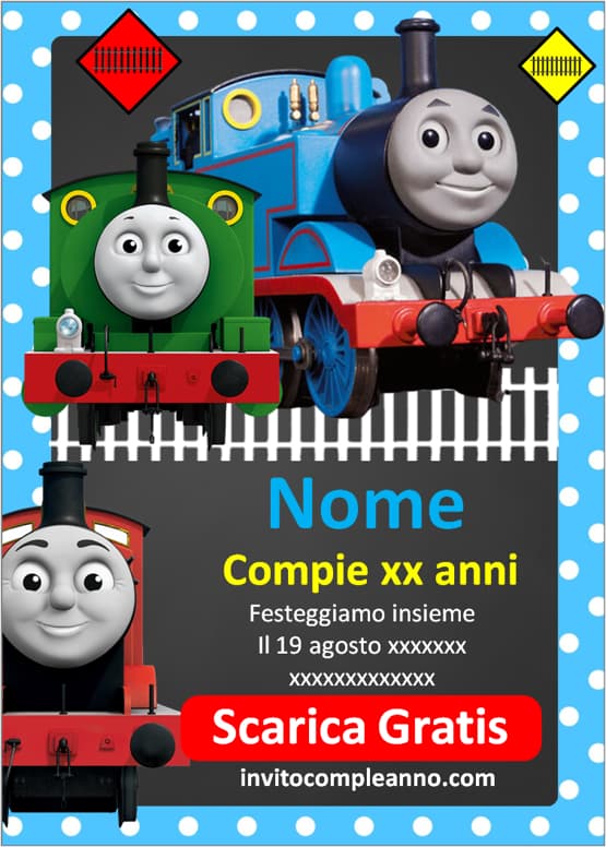 Inviti digitali Il Trenino Thomas