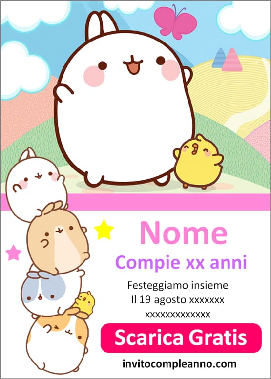Inviti Molang PDF