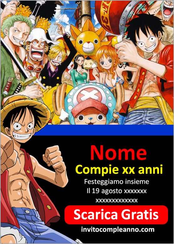 Inviti One Piece PDF