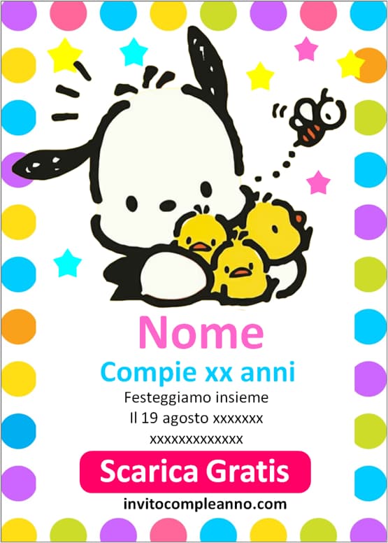 Inviti compleanno Pochacco