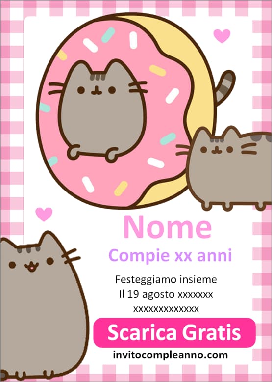 Inviti digitali Pusheen