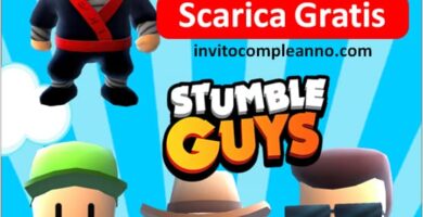 Inviti compleanno Stumble Guys