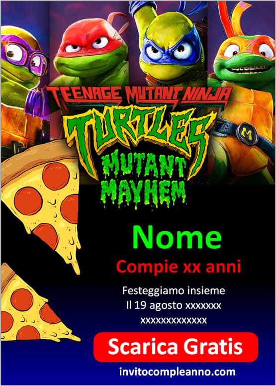Inviti Tartarughe Ninja PDF
