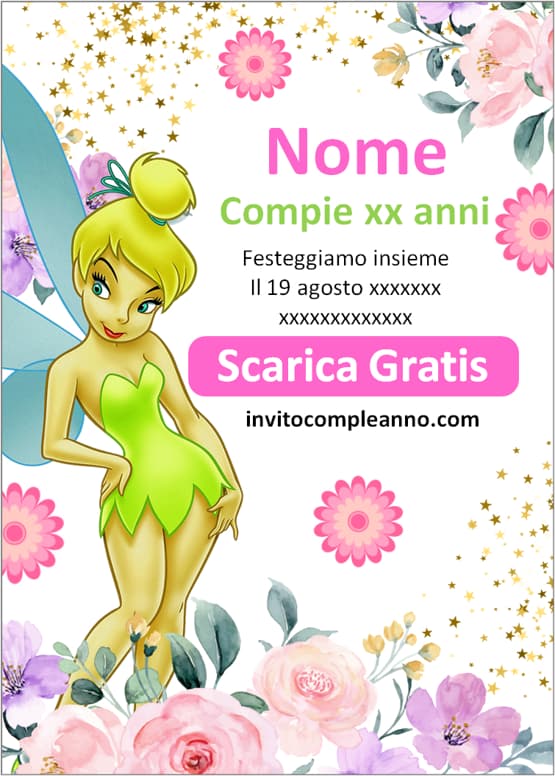 Biglietti invito Campanellino