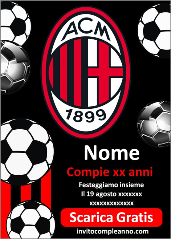 Inviti Milan calcio PDF