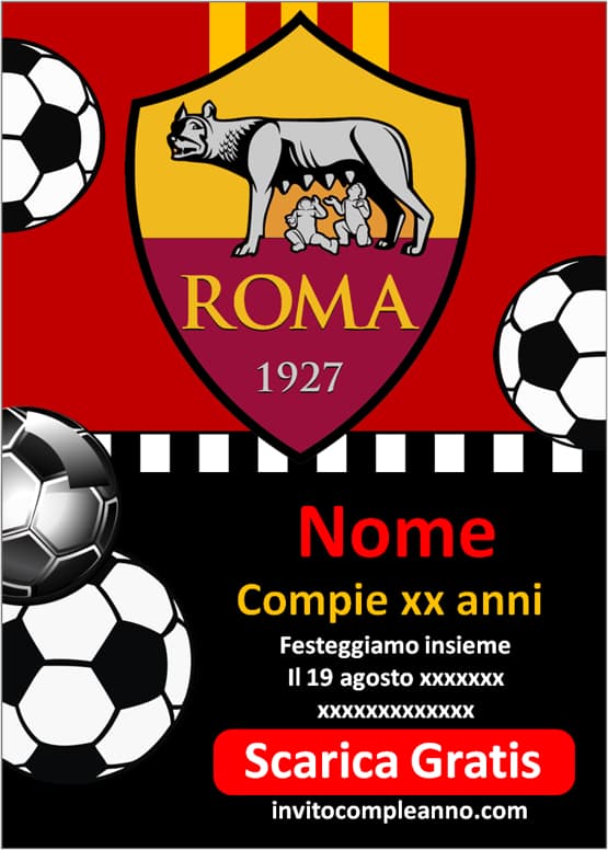 Inviti digitali Roma calcio