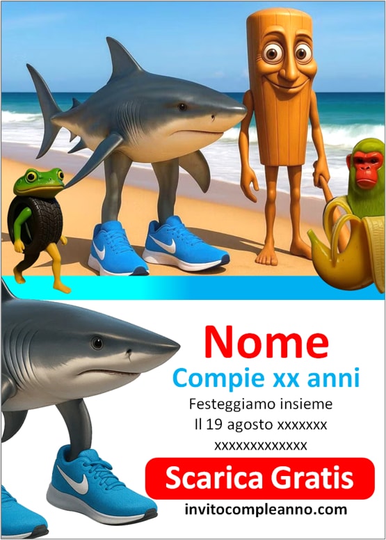 invito compleanno meme suoni tralala