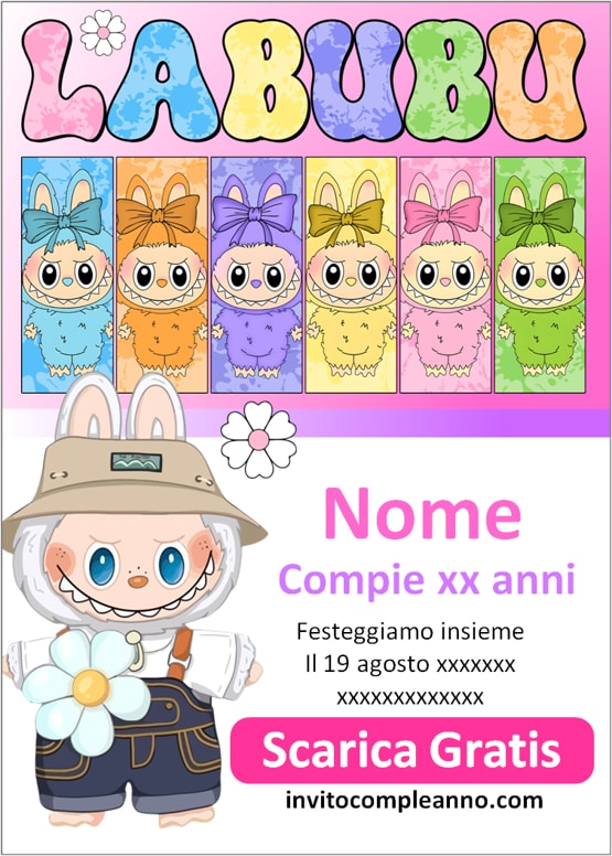 template invito The Monsters download gratuito